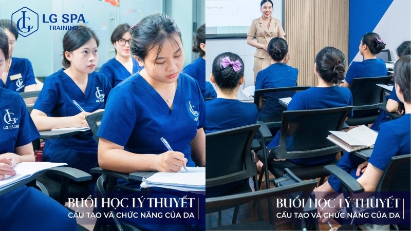 buổi học lý thuyết và cấu tạo chức năng của da