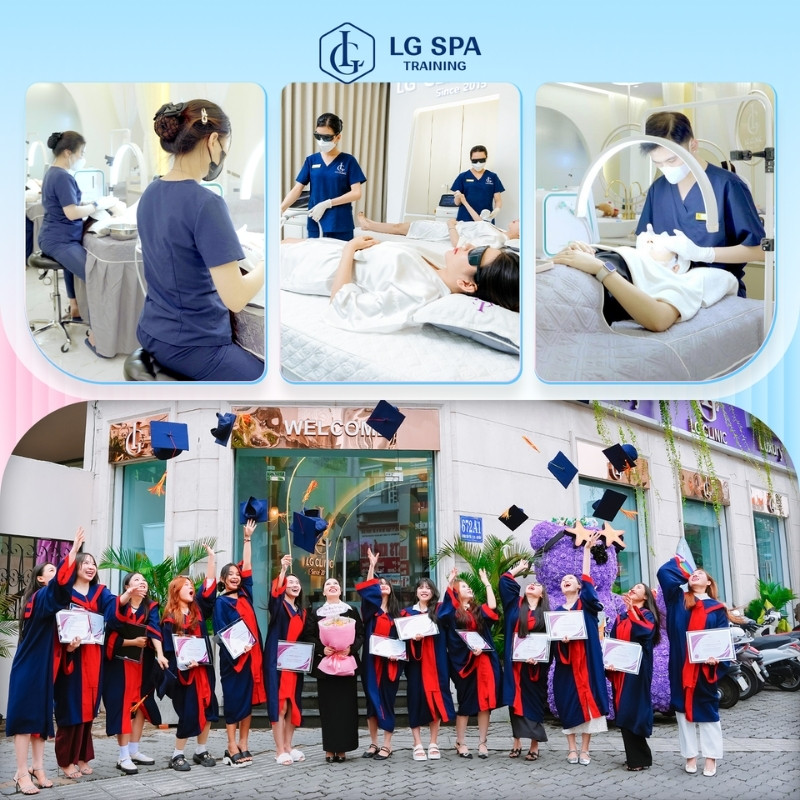học nghề spa cho nam giới tại lg spa training center
