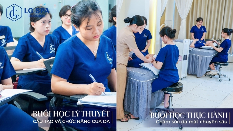 tỷ lệ thực hành và lý thuyết ảnh hưởng đến học phí nghề spa