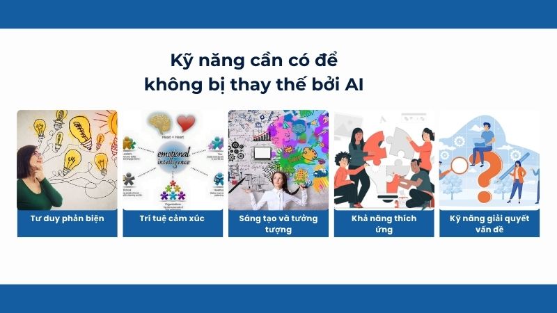 kỹ năng cần để không bị thay bởi AI